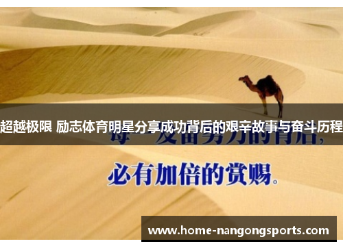 超越极限 励志体育明星分享成功背后的艰辛故事与奋斗历程